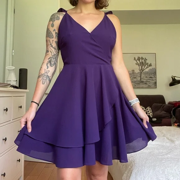 purple mini dress formal Purple Sweetheart Chiffon Mini Skirt Online Bridesmaid Dress W/Straps Sexy Short  Prom Dress(BM1426A) – DaisyFormals-Bridesmaid and Formal Dresses in 59+  Colors